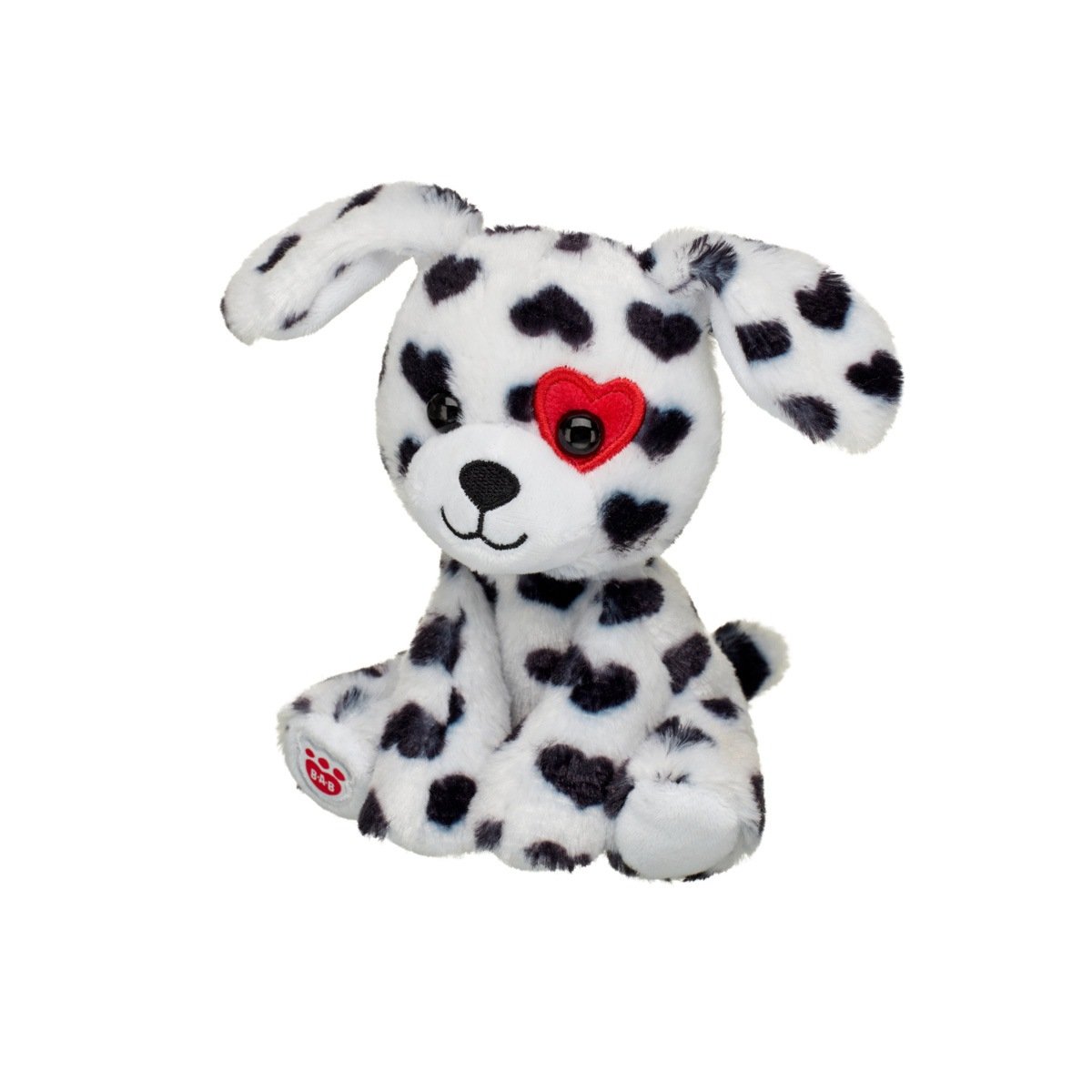Mini Peluche Beans Perro Corazones Build-A-Bear
